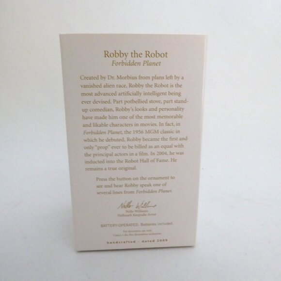 NEW 2009 HALLMARK FORBIDDEN PLANET ROBBY ROBOT MAGIC CHRISTMAS ORNAMENT - Picture 10 of 12